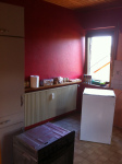 Before/During #1 with the appliances on the floor