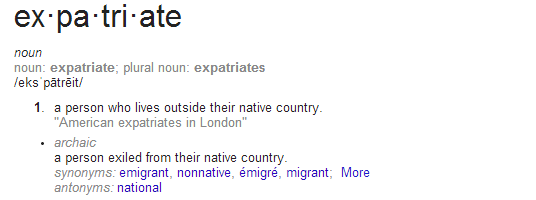 expatriate