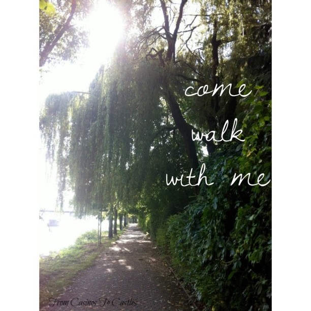 New Post! Link in profile #riverwalk #stressrelief #depression #expat #germany #WordSwagApp