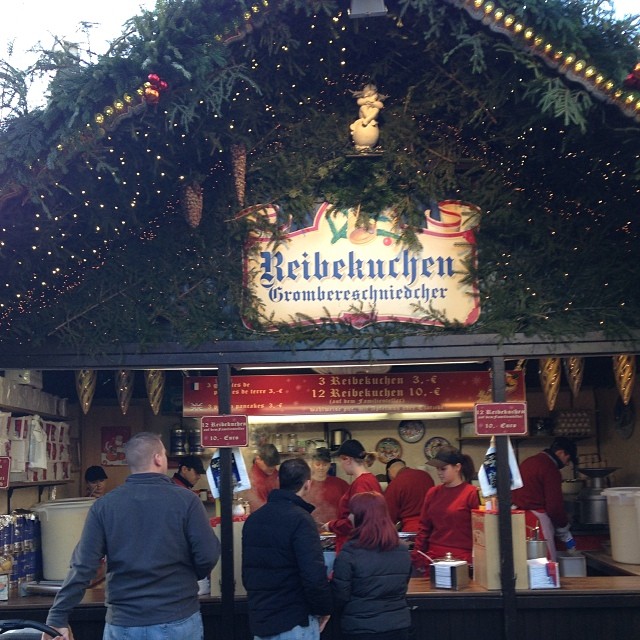 Reibekuchen. Yum. Yum. #expat #christmas #trier #weihnachten #dxmas13