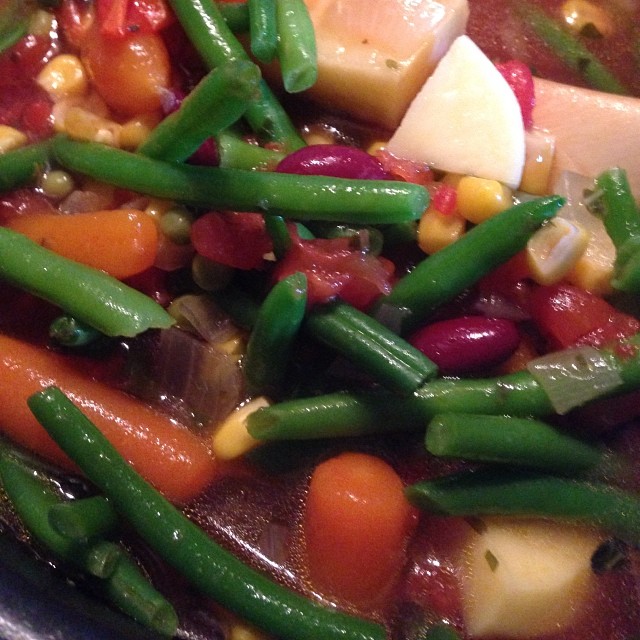 Trying to #detox from the #holiday with homemade #vegetable #soup.