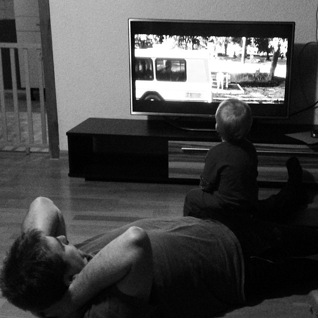 Papa makes the best seat. Love that he's home early today. ❤️❤️ #fathersontime #toddlers #love